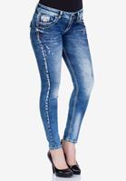 Cipo & Baxx Slim-fit-Jeans mit Used-Elementen und Slim-Fit