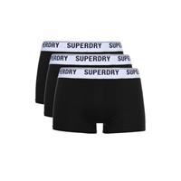 Superdry Herren Boxershorts - TRUNK MULTI TRIPLE PACK, Organic Cotton, 3er Pack Boxershorts schwarz Herren 