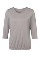 Vivance Shirt met 3/4-mouwen met zilverkleurige glitterprint