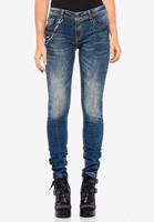 Cipo & Baxx Slim-fit-Jeans mit stylischer Kette in Straight Fit