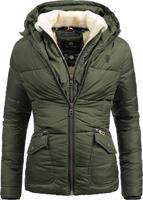 Navahoo Winterjacke »Megan« stylische Damen Steppjacke mit Teddyfutter