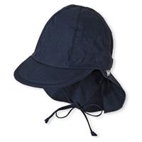 Sterntaler Schirmmütze Schirmmütze mit Nackenschutz (1-St., Sommermütze idealer Sonnenschutz für Kinder) Kinderhut aus UV-Popeline mit Bindeband und UV-Schutz 50+