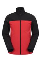 Mountain Warehouse Vertex Wasserabweisende Softshell-Jacke für Herren - Rot