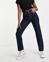 Levi's 501 - Crop jeans in donkere wassing-Blauw