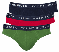 Tommy Hilfiger Herenslip essentials 3-pack rood-blauw-groen