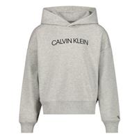 Calvin Klein Sweatshirt INSTITUTIONAL CROPPED für Mädchen, Organic Cotton grau Mädchen 
