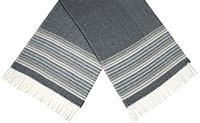 CWI sjaal Gestreept dames 180 x 65 cm polyester zwart