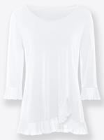 Shirt met 3/4-mouw in wit van heine