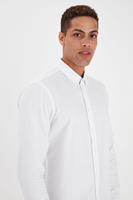 Blend slim fit overhemd BHNAIL white