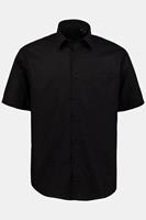 JP1880 overhemd met korte mouwen, grote maten, , heren, zwart, 