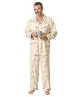 KINGsCLUB Heren Pyjama beige Größe