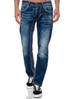 Rusty Neal Straight-Jeans RUBEN 43, mit auffälligen Ziernähten