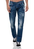 Rusty Neal Straight-Jeans RUBEN 42, mit angesagten Ziernähten