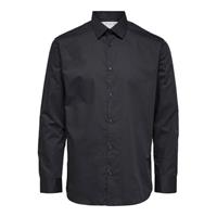 SELECTED HOMME slim fit overhemd SLHETHAN zwart