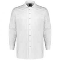 Hammerschmid Traditionelles Trachtenhemd, langarm Weiß