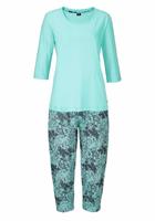 Buffalo Capri-Pyjama mit gemusterter Hose