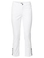 'Buik weg'-broek in wit van Linea Tesini