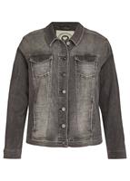 VIA APPIA DUE Jeansjacke mit unifarbenem Stoff