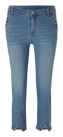 Capri-jeans in bleached van Linea Tesini