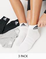 adidas Light Ankle Socks 3Pack schwarz/weiss Größe M