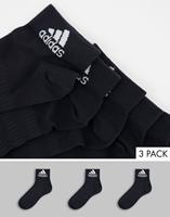 Adidas - Training - Set van 3 paar enkelsokken in zwart