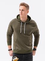 Ombre Heren hoodie effen | Basic | klassiek | Mode Italia | Kaki groen, 