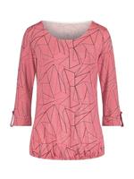 Shirt in flamingo/langoustine bedrukt van heine