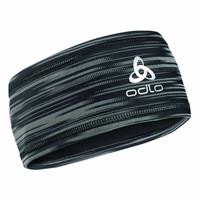 Odlo Polyknit Light Eco Print Headband Stirnband schwarz 