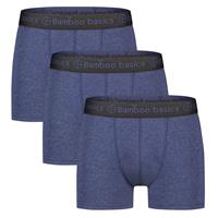 Bamboo Basics Trunk Boxershorts Liam (3-pack) - Blue Melange