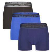 Bamboo Basics Trunk Boxershorts Liam (3-pack) - Zwart, Blauw & Navy