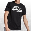 Nike T-shirt NSW Just Do It - Zwart/Wit