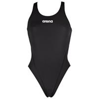 Arena Solid Swim Tech High zwempak (zwart/wit) - Badpakken