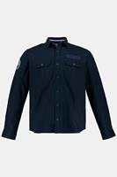 JP1880 Langarmhemd »Hemd Overshirt Badges Langarm Modern Fit«