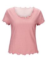 Bedrukt shirt in rozenkwarts/wit bedrukt van Linea Tesini