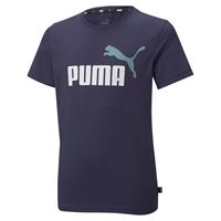 Puma T-Shirt ESS+ 2 COL LOGO  blau 