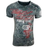 Rusty Neal T-Shirt mit Allover-Print