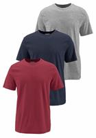 Mans World T-Shirt, (Packung, 3 tlg., 3er-Pack), perfekt als Unterzieh- T-shirt