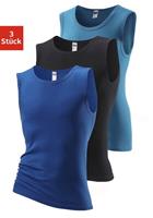 H.I.S Muscleshirt (3er-Pack) ohne Seitennähte optimale Passform