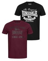 Lonsdale T-shirt SUSSEX-TORBAY (set, 2-delig, Set van 2)