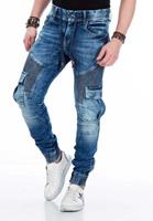 Cipo & Baxx Slim-fit-Jeans mit elastischen Bündchen am Saum