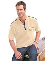 Catamaran Heren Poloshirt met korte mouwen beige GrÃ¶ÃŸe