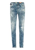 Cipo & Baxx Röhrenjeans mit Acid Wash in Slim Fit