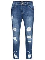 Behype Slim-fit-Jeans »Dino« mit tollen Used-Elementen