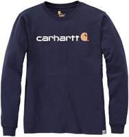 Carhartt Longsleeve - Carhartt core logo t-shirt met lange mouwen Blauw