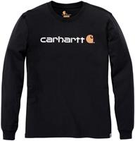 Carhartt Longsleeve - Carhartt core logo t-shirt met lange mouwen Zwart