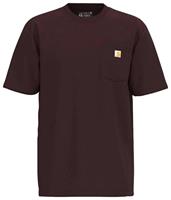 carhartt - Herren T-Shirt K87 POCKET S/S T-SHIRT, port,  violett