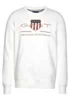 Men's Gant Archive Shield Crewneck Sweatshirt in Brown