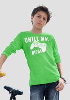 KIDSWORLD Shirt met lange mouwen CHILL MAL DIGGA print