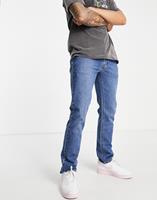 Levi's - 511 - Slim-fit jeans in middenblauw met wassing