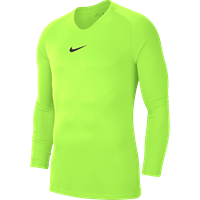 Nike longsleeve functioneelshirt Park First Layer geel fluo/zwart